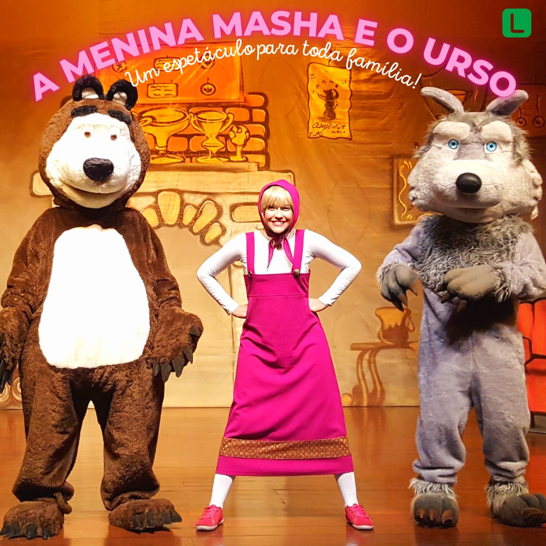 O espetáculo infantil “A Menina Masha e o Urso” no Teatro da PUC em Goiânia