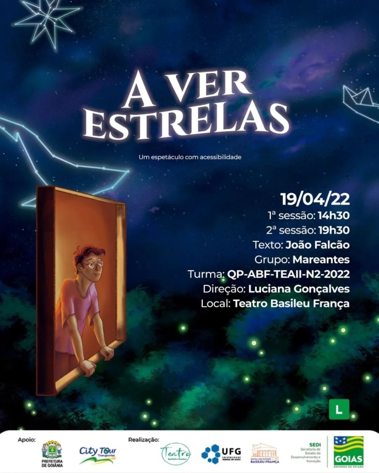 “A Ver Estrelas” com entrada gratuita no Teatro Escola Basileu França