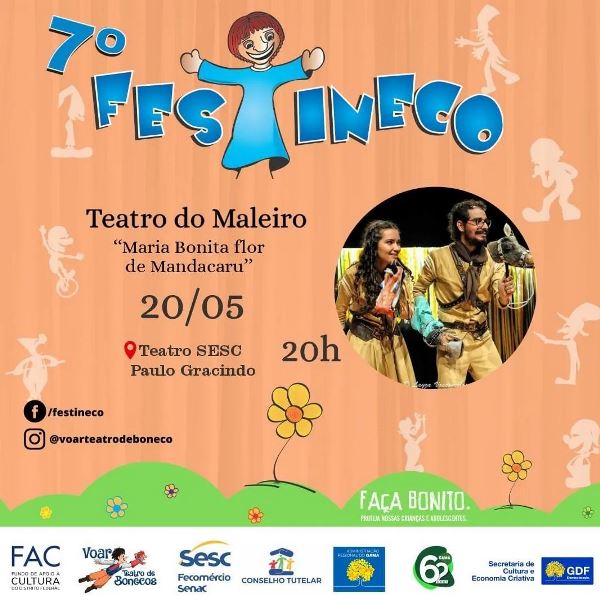 O Teatro do Maleiro é atração em Festival de Teatro de Bonecos no DF