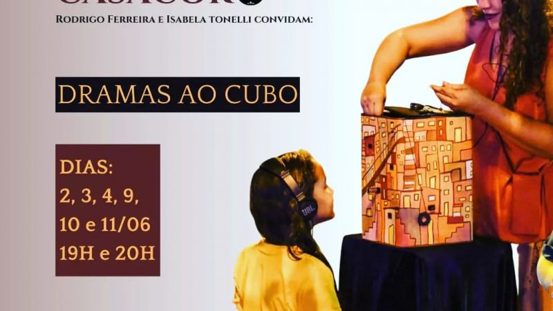 Dramas ao Cubo, da Cia de Teatro Nu Escuro na Casa Cor Goiás